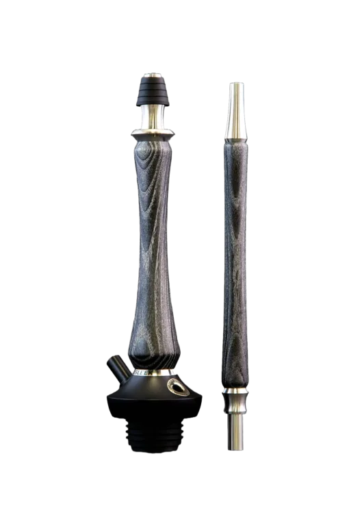 Vodní dýmka Union Hookah Black Silver z epoxidové pryskyřice a stabilizovaného dřeva